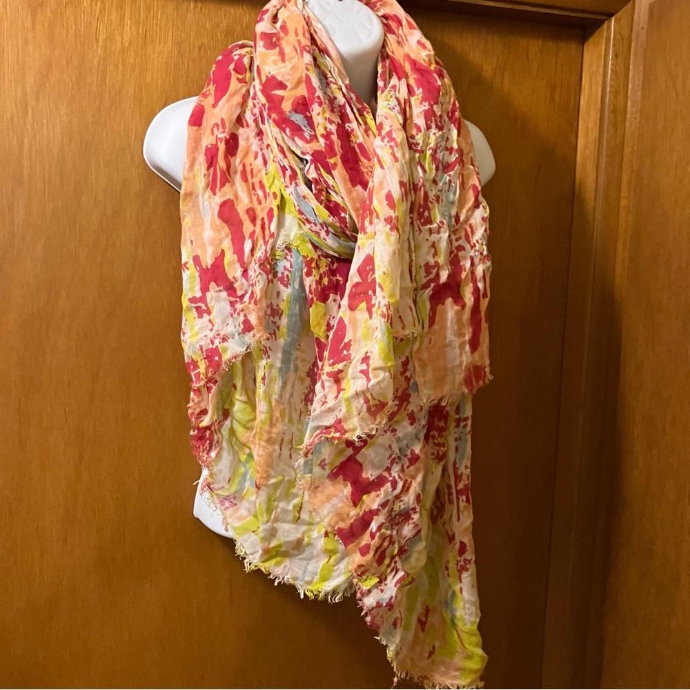 Abstract Floral Lolla Collection by Bindya Colorful Lightweight Scarf